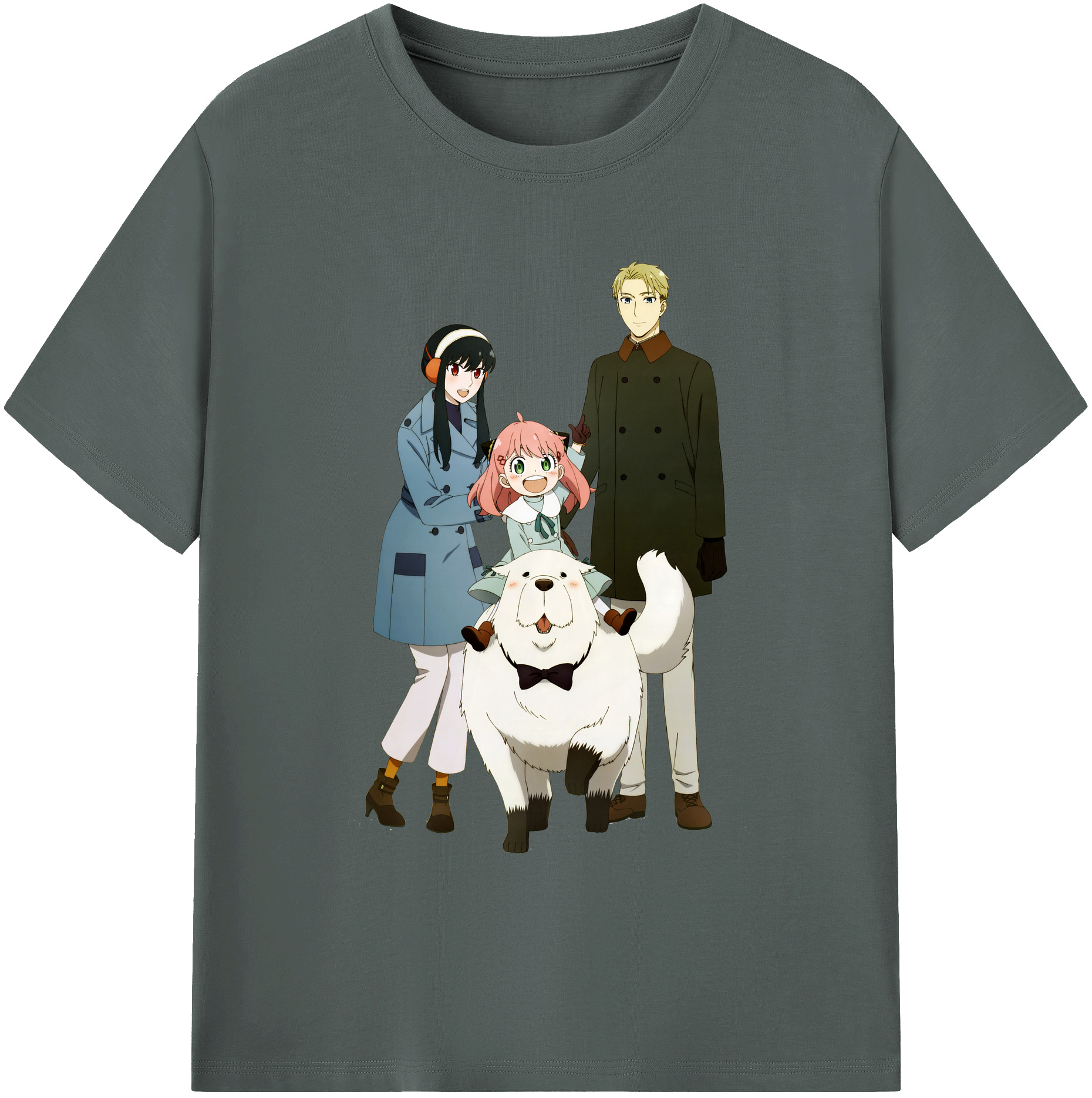 （画像用） SPY×FAMILY间谍家家酒 綿100％ メンズ半袖Tシャツ｜肌触りやわらか＆通気性